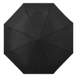 Umbrelă de ploaie pliabilă, neagră, cu deschidere și &icirc;nchidere automată, m&acirc;ner c&acirc;rlig, 33 cm, CMCLASS