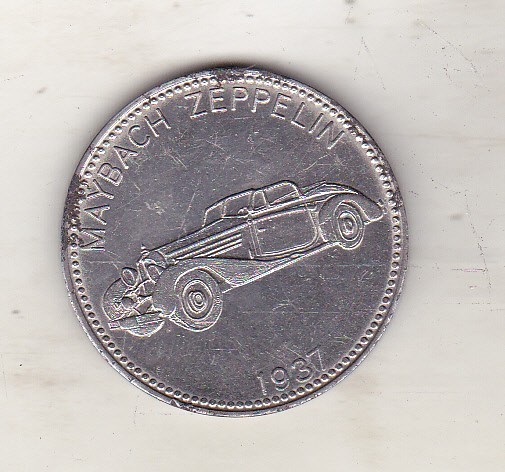 bnk jt Automobile - Maybach Zeppelin 1937 - jeton Shell