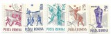 Romania (201) - Campionatele Europene de Volei, 1963 - serie obliterata
