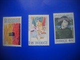 HOPCT TIMBRE SUEDIA MNH 1042 ARTISTI PICXTURA SUEDEZA-3 VALORI 1978-NESTAMPILAT