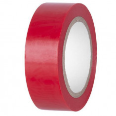 Bandă E180RED, roșie, izolatoare, adezivă, 19 mm, L-10 m, PVC