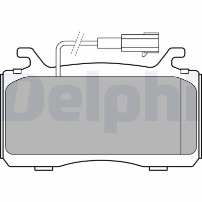 DELPHI LP3310 set placute frana,frana disc foto