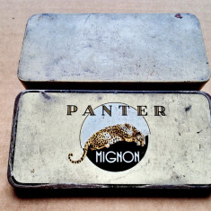 C119-Cutie Tigarete mici Panther mignon veche stare buna metal inainte razboi.