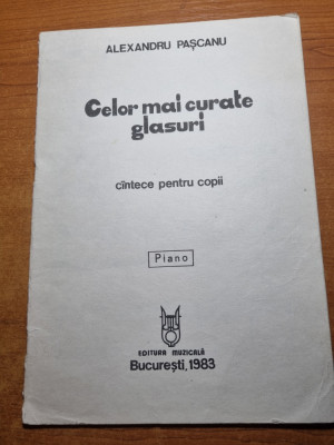 carte cantece pentru copii - celor mai curate glasuri - din anul 1983 foto