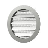 Grila ventilatie rotunda &Oslash;100mm, exterior &Oslash;125mm, Aluminiu, Ecovent