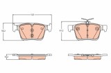 TRW GDB2179 set placute frana,frana disc
