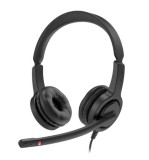 HEADSET BUSINESS STEREO USB-A/AXH-V28-35UCD AXTEL &quot;AXH-V28-35UCD&quot; (timbru verde 0.8 lei)