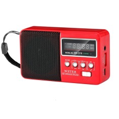 Boxa Wireless cu Radio FM si Afisaj Led, Portabil, Bluetooth, USB, Micro SD, Rosu