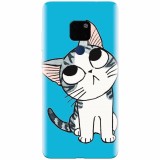 Husa silicon pentru Huawei Mate 20, Cat Lovely Cartoon