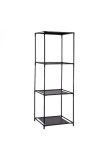 Raft metalic cu 3 niveluri, dimensiuni 35x35x102cm, negru