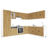 vidaXL Set dulap de bucătărie 14 piese &bdquo;Lucca&rdquo; stejar artizanal lemn 3314990