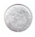 Moneda 500 Lei 1944 Argint, Stare F. Buna, Romania, Numismatica