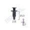 Clips Fixare Pentru Honda/Hyundai/Lexus/Toyota/Kia - Fixare Masca Fata - Negru Set 10 Buc 139586 60003-RMX
