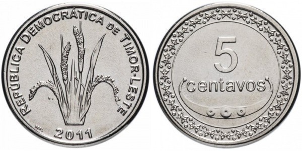 Timorul de Est 2011 - 5 centavos UNC