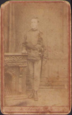 CDV Soldat austro-ungar cu snur de specialist si baioneta poza veche foto