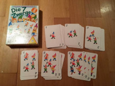 Joc carti pt copii, Piatnik, Die 7 Zwerge, cu numere, pentru numarat , complet foto