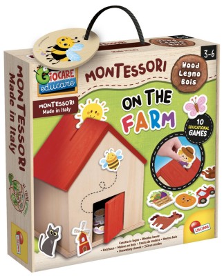 Joc Montessori din lemn - La ferma PlayLearn Toys foto