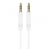 Cablu Audio 3.5mm - 3.5mm Borofone BL16, 1m, Alb