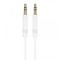 Cablu Audio 3.5mm - 3.5mm Borofone BL16, 1m, Alb