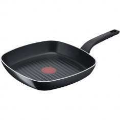 Tigaie grill TEFAL Simply Clean B5674053, 26cm, aluminiu, Thermo Signal, negru