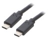 Cablu USB-C 3.1, 3m, Negru, QOLTEC