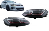 Faruri LED pentru VW Golf 7.5 (2017-2020) GTI Look cu semnal dinamic