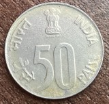 C50 - Moneda foarte veche - India - 50 paise - 2000