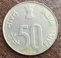 C50 - Moneda foarte veche - India - 50 paise - 2000