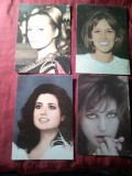 4 Ilustrate - Mari Actrite Internationale : Claudia Cardinale , Antonella Lualdi , Anita Ekberg , Gigliola Cinquetti - Ed.ACIN Romania