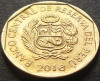 Moneda exotica 50 CENTIMOS - PERU, anul 2016 * Cod 3415, America Centrala si de Sud
