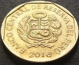 Cumpara ieftin Moneda exotica 50 CENTIMOS - PERU, anul 2016 * Cod 3415, America Centrala si de Sud