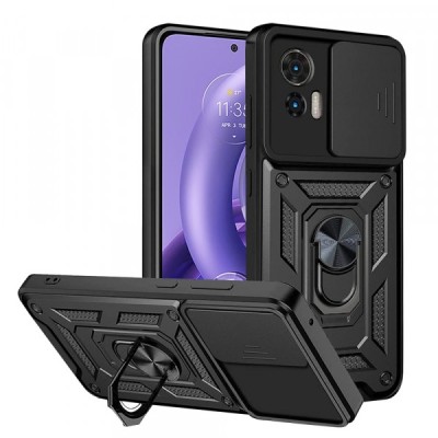 Husa pentru Motorola Edge 30 Neo, Techsuit, CamShield, Neagra foto