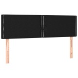 Cumpara ieftin Tablii de pat, negru, 144x5x78/88 cm, textil