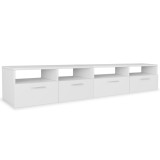 Cumpara ieftin Comode TV 2 buc, lemn prelucrat, 95x35x36 cm, alb
