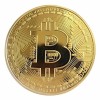 Moneda Colectie Bitcoin Aurie 40mm Rotunda Metalica Decorativa Barbati