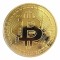 Moneda de colectie Bitcoin, aurie