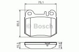 Set placute frana,frana disc MERCEDES M-CLASS (W163) (1998 - 2005) BOSCH 0 986 494 410