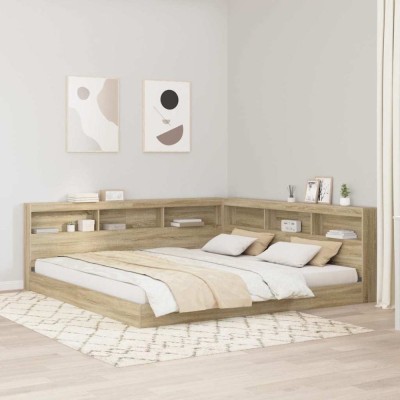 vidaXL Tăblie de depozitare cu raft Stejar sonoma 180 cm Lemn compozit 3335511 foto