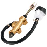 Pompa Frana Spate Universala Moto ATV Quad cu Rezervor, Etrier - Hidraulica Picior - Auriu