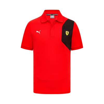 Ferrari tricou polo Logo red F1 Team 2023 - M foto