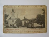 Rara! Viseu de Sus(Maram.):Biserica Greco-Catolica si scoala,c.pos.clasica 1901