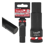 Cheie tubulara de impact HEX 1 / 2&quot;, H19, Cr-Mo, Tvardy T00217-19