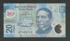 MEXIC 20 PESOS 12 iulie 2016 [1] P - 122 y , Seria Y , polimer foto