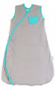 Sac de dormit multifunctional Slumbersac Grey Turquoise Elephant Travel 18-36 luni, 2.5 Tog, bumbac 100%, 110 cm