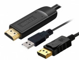 Cablu HDMI la Displayport 4K60Hz T-T 2m, kportad21, Oem