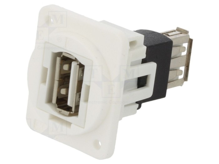 Conector adaptor USB A dublu soclu USB 2.0