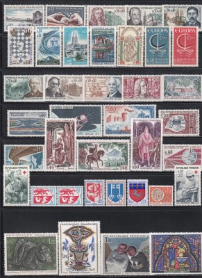 Franta 1966 - AN COMPLET, 28 Serii, 4 Poze, MNH foto