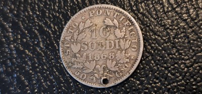 Vatican - 10 soldi 1868. foto