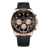 Ceas Barbati Naviforce 8054 Negru-Rose , Design Military, Functii Multiple, Rezistent la socuri, Rezistent la Apa 3ATM