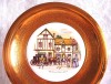 FARFURIE DECORATIVA PORTELAN ENGLEZESC IN RAMA CUPRU - OLD COACH HOUSE YORK 25 CM